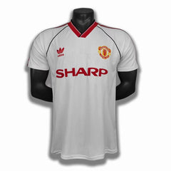 Manchester United 1986-88 Away White Retro Jersey